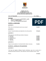 SLS 3231 - Financial Services Law - March 2016