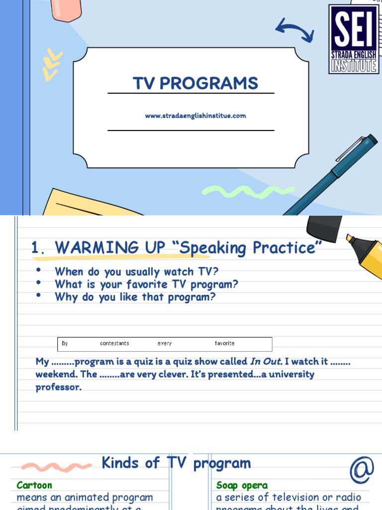 Unit 5 Intermediate (TV Programs) PDF | PDF | News Broadcasting ...