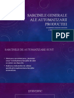 Sarcinile Generale Ale Automatizarii Productiei