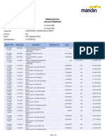 Account Statement Transfer Summary