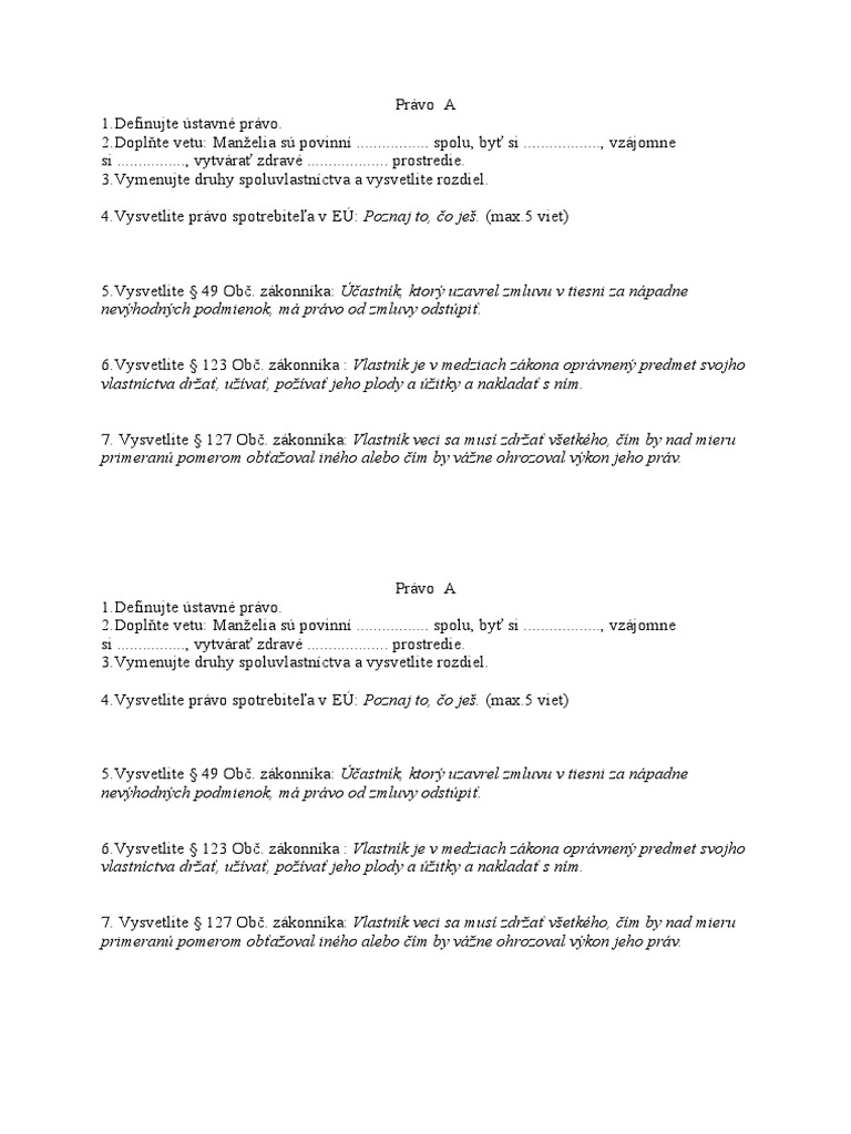 Test Z Práva | PDF