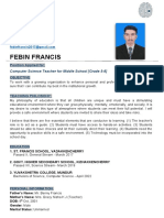 Febin Francis - Resume
