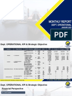 Monthly Report Dept. Operational