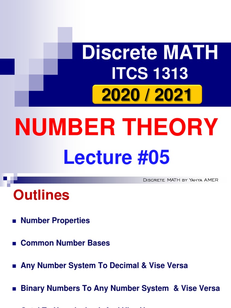 Discrete Math Lecture #05 (2020) PDF | PDF | Elementary Mathematics ...
