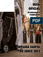 Guía oficial horarios e itinerarios Semana Santa Jerez 2022