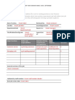 Job Analysis Form in