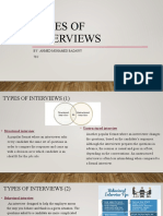 Types of Interviews (Ahmed Mohamed Badawy 70J)