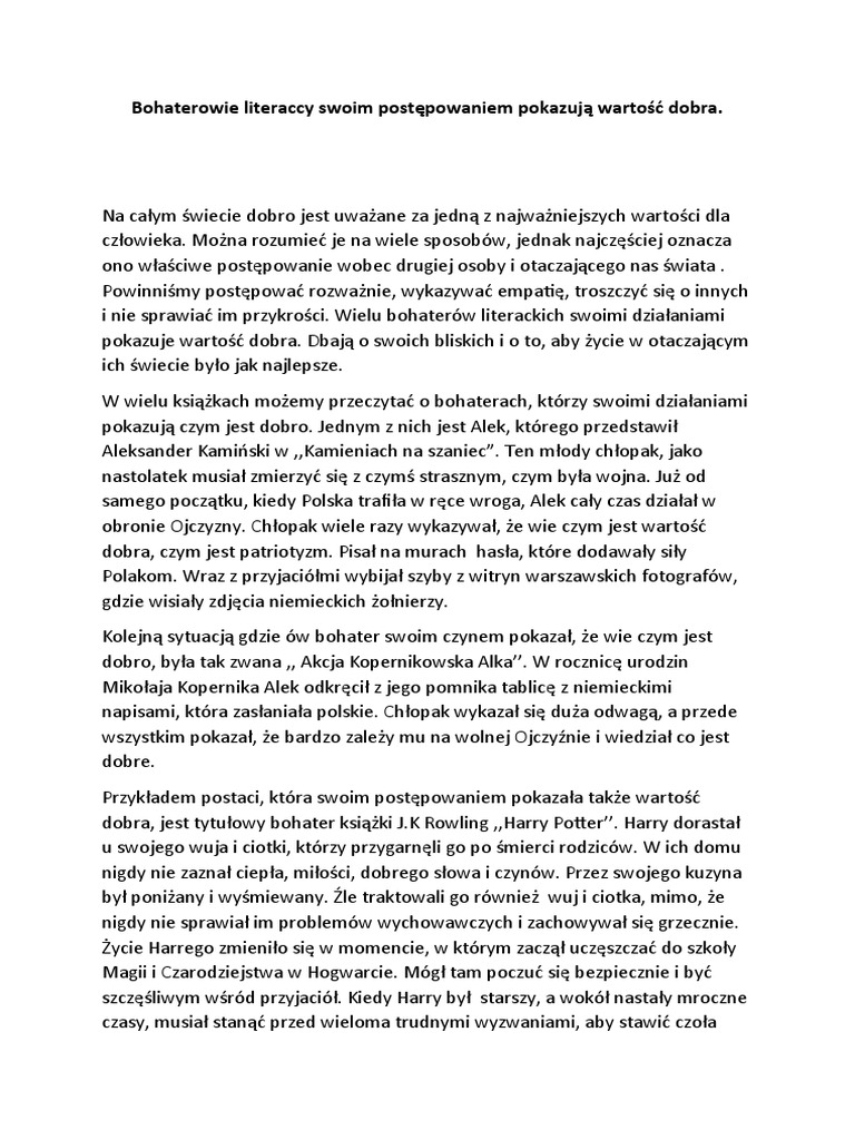 Rozprawka | PDF