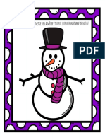 Hiver Bonhomme de Neige Pompons ME