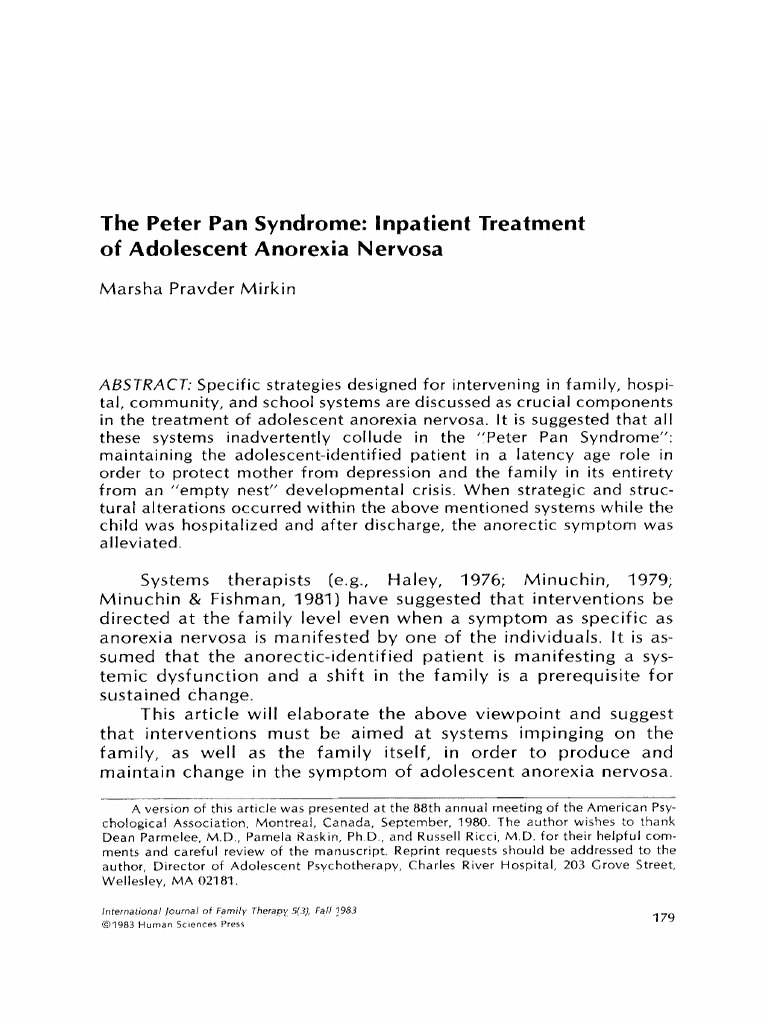 the-peter-pan-syndrome-inpatient-treatment-of-adolescent-anorexia