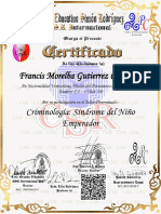 Centro Simon Rodriguez - Criminología - Síndrome Del Niño Emperador - Francis Morelba Gutierrez Contreras PDF