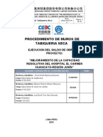 Procedimiento de Muros de Tabiqueria Seca