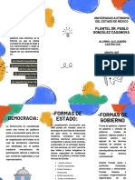 Folleto Tríptico Campaña Informativa de Fomento de La Lectura Colorido Infantil Azul y Amarillo PDF
