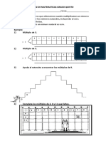 Taller Evaluitivo Grado 5 Matematicas