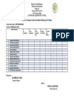 Learners' Frustration Reading Levels