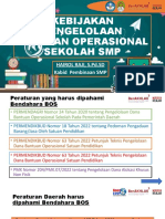 Kebijakan Pengelolaan Bantuan Operasional Sekolah SMP - Kabid SMP 2023