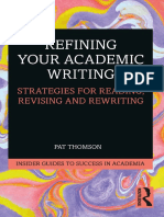 Refining Your Academic Writing Strategies For Reading Revising and Rewriting