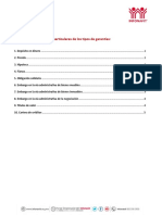 Documentos y Requisitos Particulares de Los Tipos de Garantias