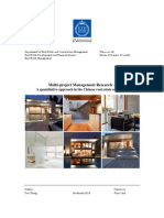 Multi-Project Management Research: A Quantitative Approach in The Chinese Real Estate Enterprise