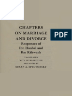 Chapters On Marriage and Divorce PDF