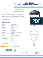 Ublflx Punta de Poste Onix Ecoled