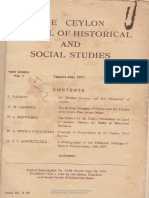 TheCeylonJournalofHistoricalAndSocialStudies Vol 1 No 1 1971jan June