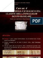 CURS 4 - Ocluzia normala si malocluzia. Clasificarea anomaliilor dento-maxilare.pdf