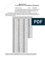 Ejercicio de Verificación Con Datos para Uso Inmediato en Histograma