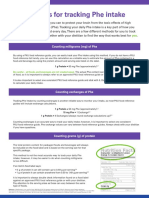 Methods For Tracking Phe Intake