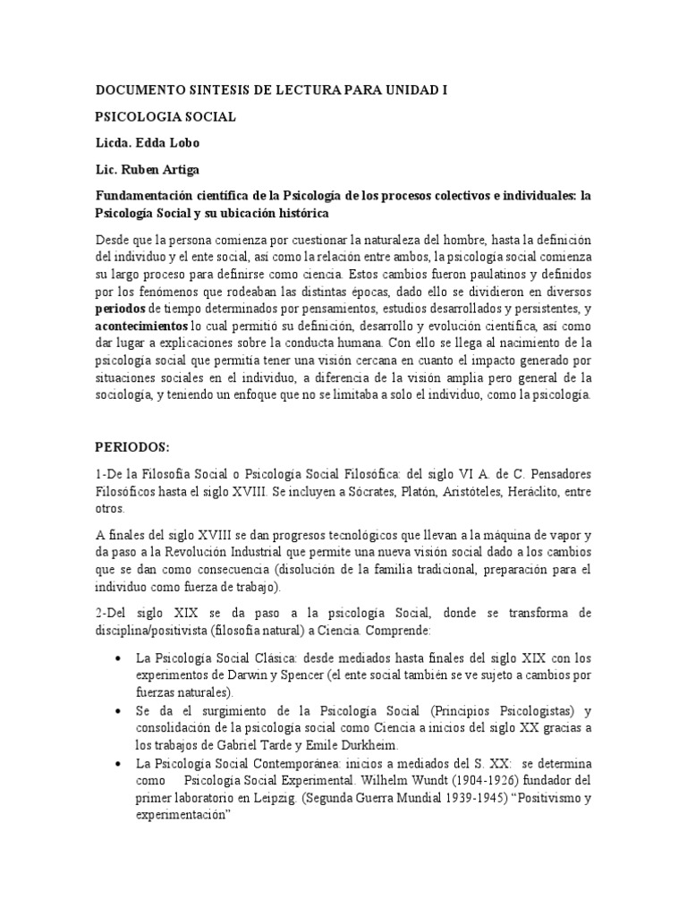 02 Historia de La Psicología Social PDF