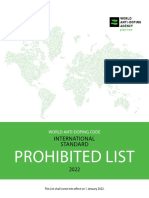 Wada 2022 Prohibited List PDF