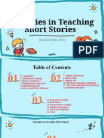 Strategies in Teaching Short Stories - PPT