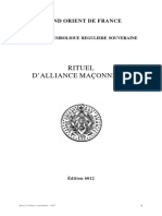 (18) Rituel de l'Alliance Maçonnique