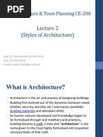 Lecture 2 Styles of Architecture