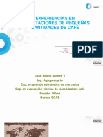 Experiencias en Exportaciones de Pequeñas Cantidades de Café