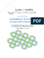 Algebraic Division & Factor Theorem Chapter - Pure Maths Guide From Love of Maths