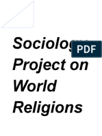 A Sociology Project On World Religions