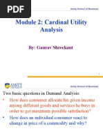 Cardinal Utility Analysis