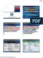 Cap 4 - Estratégias de Entrada e de Operações em Mercado - Parte 1 - COMEX FACICA PDF