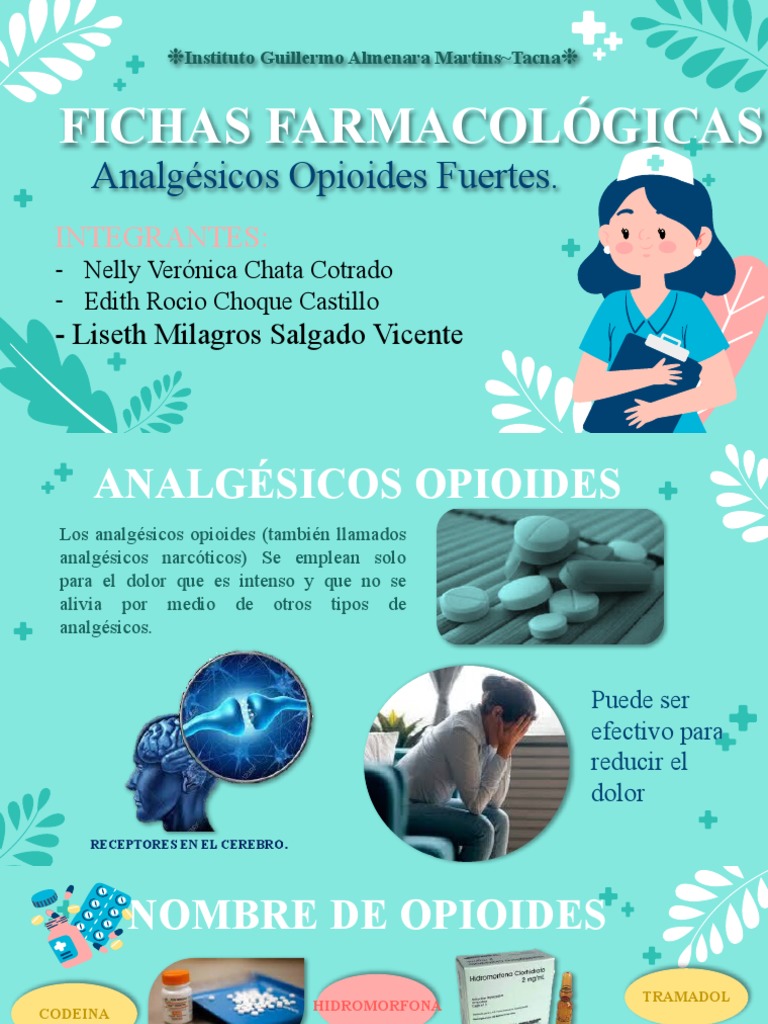 Analgésicos Opioides Fuertes: Guía Farmacológica | PDF | Opioide ...