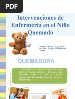 Paciente Pediatrico Quemado | PDF | Quemar | Especialidades Medicas