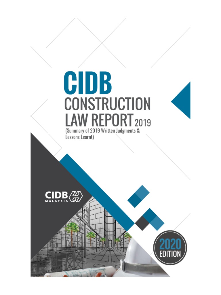 Cidb Construction Law Rprot 2019 | PDF | Damages | Lawsuit