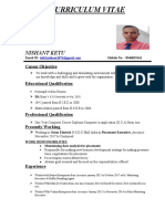 Resume of Nishant