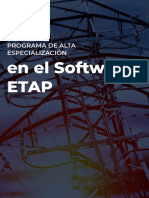 Programa de Alta Especilizacion Con El Sotware Etap y Su Sotware Version 20.6 PDF