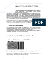 Virtual Practical Work in HPLC