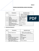 Annex-C (Raw Material Specs)