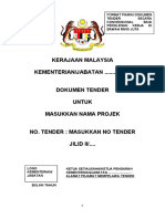 Format Dokumen Tender Kerja BWH RM10j