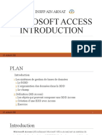 MICROSOFT ACCESS Cours 1F