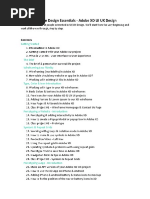User Experience Design Essentials