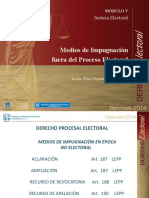 08 MODULO V Sesion 8 MEDIOS DE IMPUGNACION FUERA DEL PROCESO ELECTORAL Licda Virginia Guzman